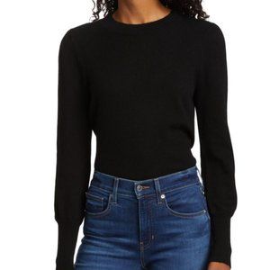 NEW Veronica Beard Nelia Cashmere Pullover Women's Sweater in Black Size M NWT